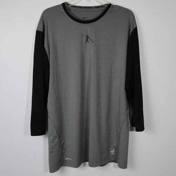 Nike Pro Combat Fitted Griffey Short Sleeve XXL - Picture 1 of 6